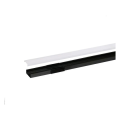 Profil sl7 noir 2m plexi mat accessoires inclus