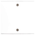 Façade  Confidence Laiton Blanc  simple guichet lumineux porte à vis (149-413)