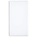 Façade Hikari blanc soft touch double verticale 1 basculeur 1 basculeur (152-481)
