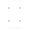 Façade Confidence Laiton  Blanc double verticale 3 basculeurs éloignés à vis (155-413)