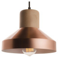 Steel Wood Lamp Bois cuivre Mat 240 centimetre de diametre (SPE240380)