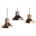 Steel Wood Lamp Bois cuivre luxe 240 centimetre de diametre (SPE240381)