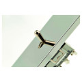 Façade Confidence Laiton Satiné simple nue pour gravure sans vis (1051-419)