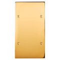 Façade confidence laiton or miroir double verticale 1 bouton push+led 2 boutons push+led à vis