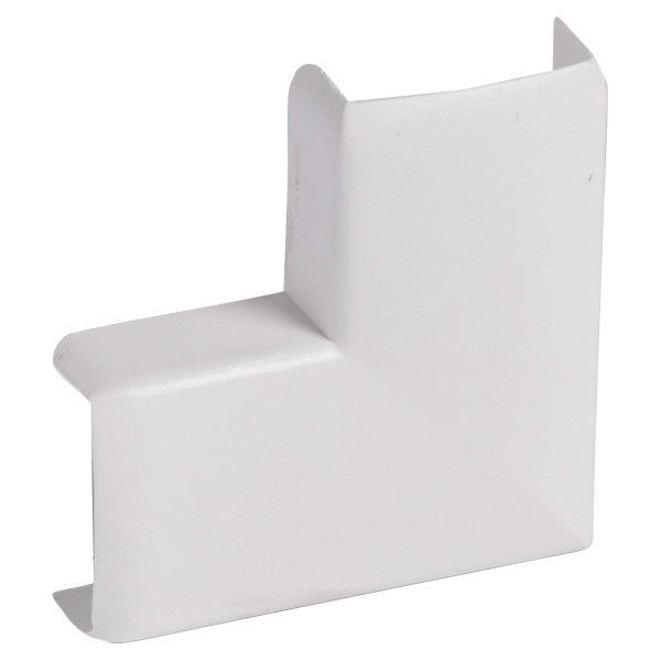 Ange plat Planet Wattohm pour moulure Keva 20x10mm blanc artic