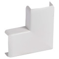 Angle plat pour profilé 20x10 mm, couleur blanc artic RAL 9010.  Planet Wattohm