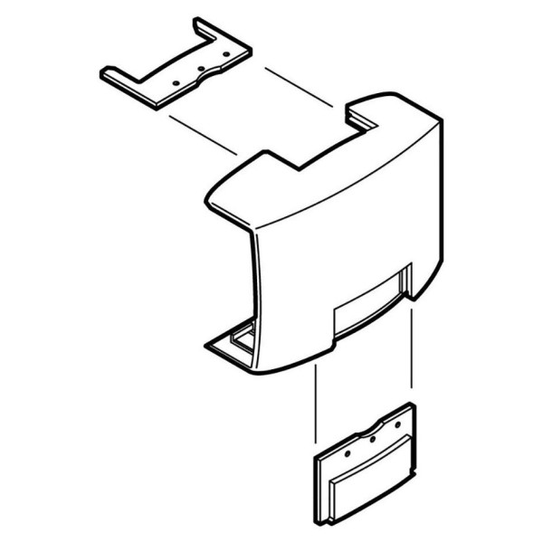 Dérivation en T Planet Wattohm pour moulure Keva 22x12mm blanc artic