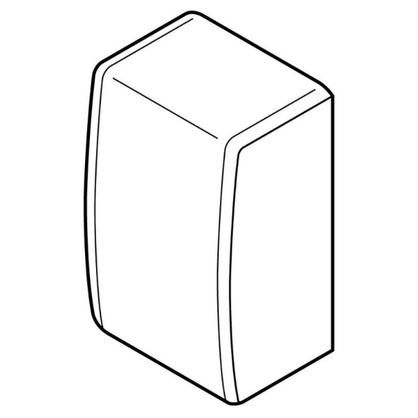 Embout Planet Wattohm pour moulure Keva 50x15mm blanc artic