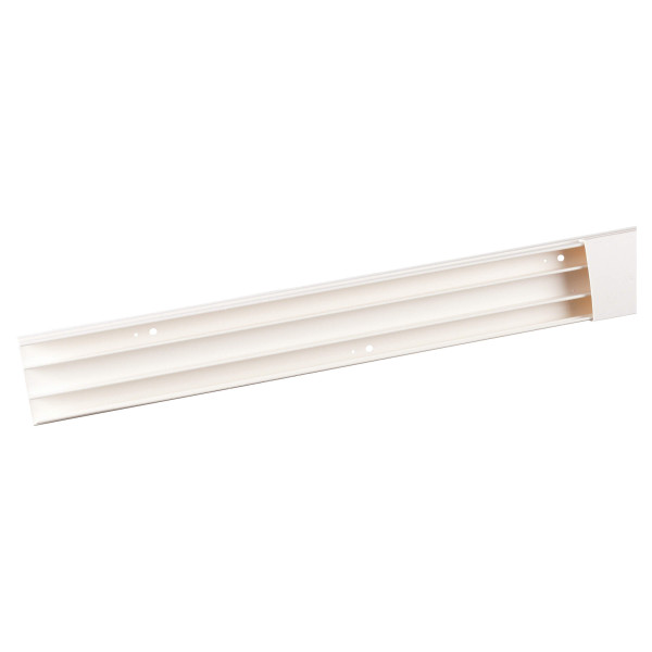 Moulure 50x20mm Planet Wattohm Keva 3 compartiments blanc artic