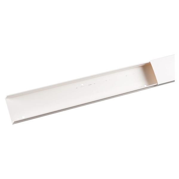 Moulure 50x20mm Planet Wattohm Keva 1 compartiment blanc artic