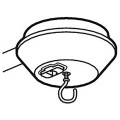 Point de centre DCL Planet Wattohm Keva pour moulure Keva 22x12mm et 32x12mm blanc artic