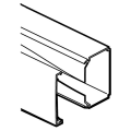 Planet Wattohm - Goulotte 16 x 12,5 auto-adhésive Fond + couvercle, 1 compartiment, longueur 2 m