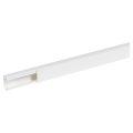 Goulotte 40x25mm Planet Wattohm Viadis 1 compartiment avec couvercle longueur de 2m blanc