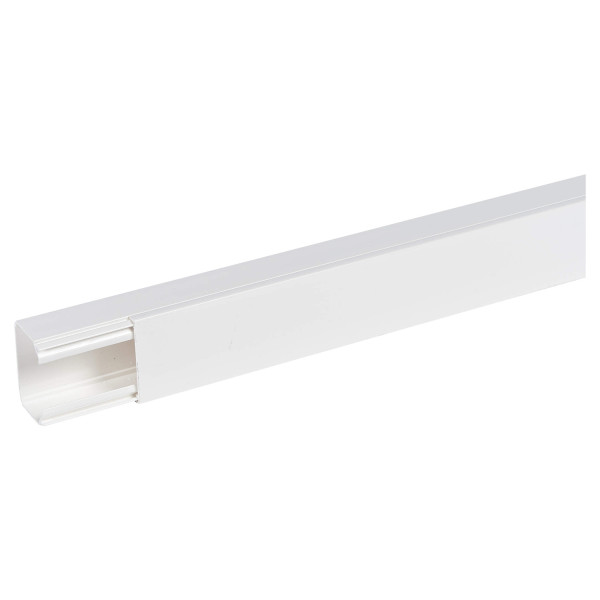 Planet Wattohm - Goulotte sans halogène 60 x 40 Fond + couvercle, 1 compartiment, longueur 2 m