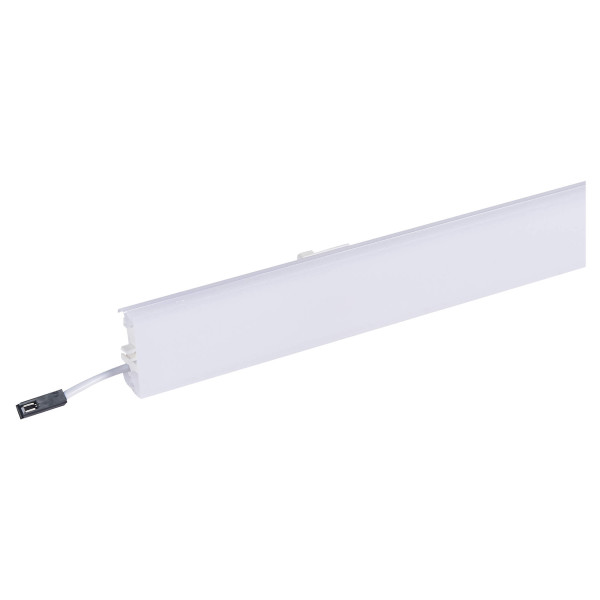 Planet Wattohm - Couvercle pvc translucide 45 mm led system blanc, longueur 1 m