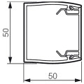 Planet Wattohm - Logix 45 - 50 x 50 Fond PVC 1 compartiment (fond livré seul, rajouter 1 couvercle)