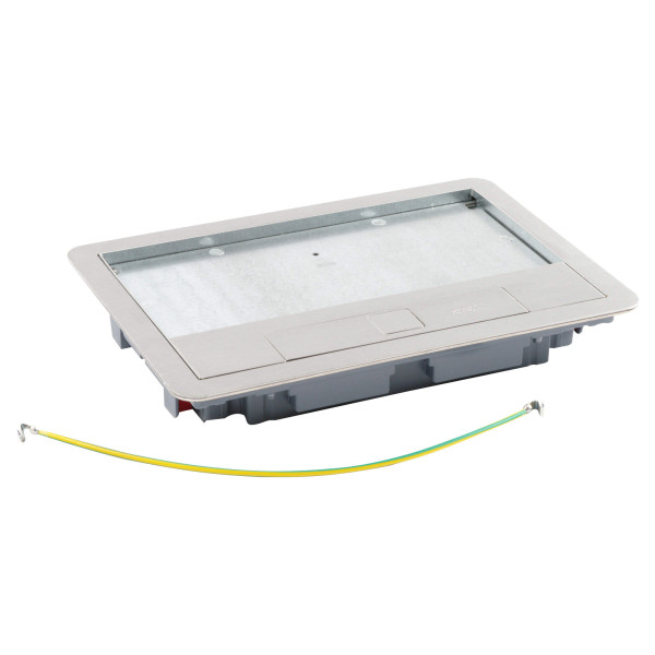 Cadre + couvercle boite standard metal finition inox 8/12m