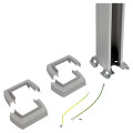 Colonne 1 compartiment Planet Wattohm Logix 45 hauteur 2,67 à 3,9m avec couvercles PVC blanc