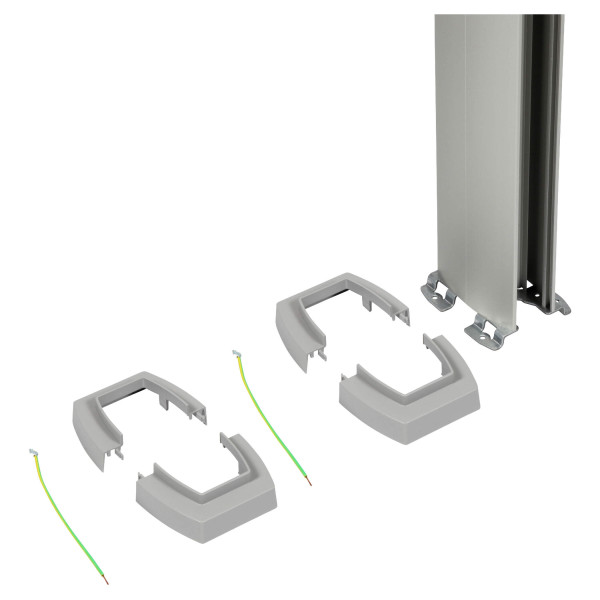 Colonne 2 compartiments Planet Wattohm Logix 45 à clippage direct hauteur 2,67 à 4,50m blanc