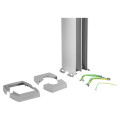 Colonne 4 compartiments logix 3,30 m aluminium