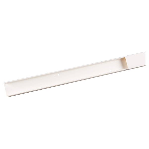 Moulure 32x12mm Planet Wattohm Keva 1 compartiment blanc artic