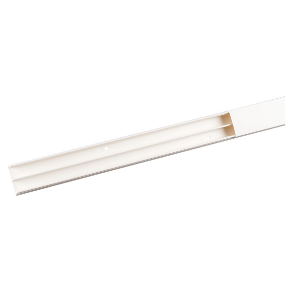 Moulure 32x12mm Planet Wattohm Keva 2 compartiments blanc artic