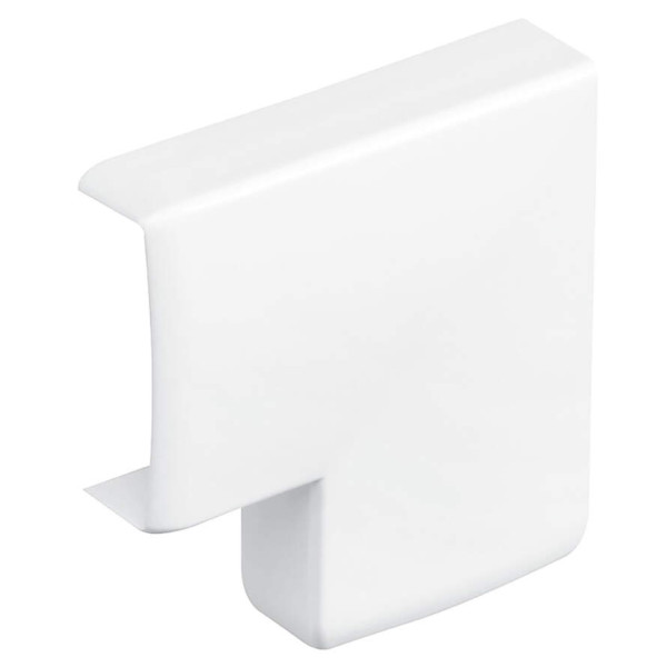 Ange plat Planet Wattohm pour moulure Keva 32x12mm blanc artic