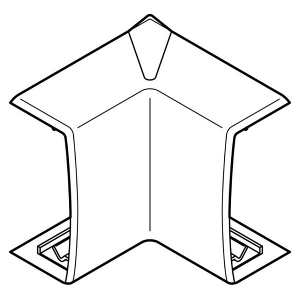 Angle intérieur Planet Wattohm pour moulure Keva 50x20mm blanc artic