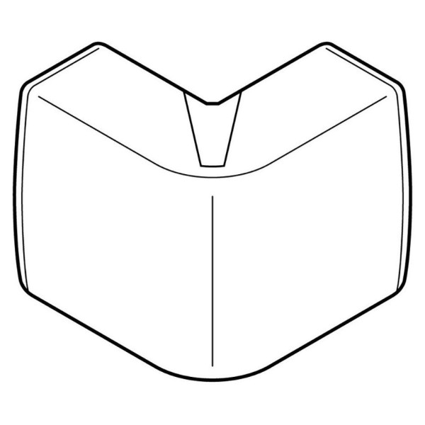 Angle extérieur variable Planet Wattohm pour moulure Keva 50x20mm blanc artic