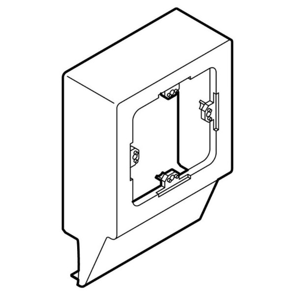 Cadre simple en saillie Planet Wattohm Keva pour moulure 50x20mm et 75x20mm blanc artic