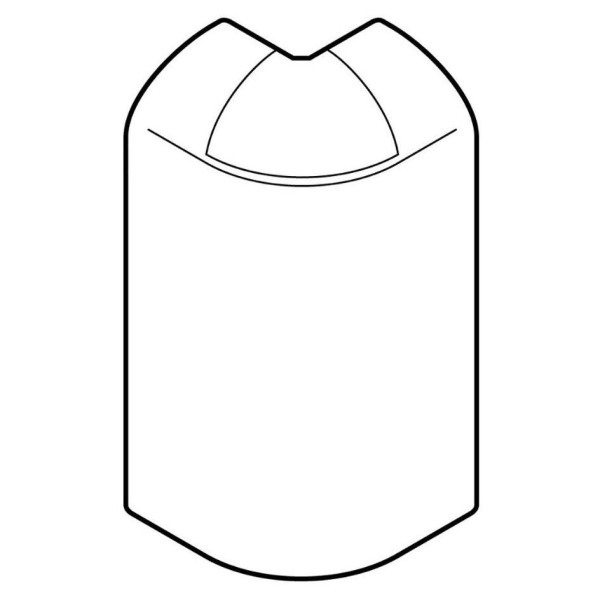 Angle extérieur variable Planet Wattohm pour plinthe Keva 80x20mm blanc artic