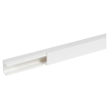 Goulotte 60x40mm Planet Wattohm Viadis 1 compartiment avec couvercle longueur de 2m blanc