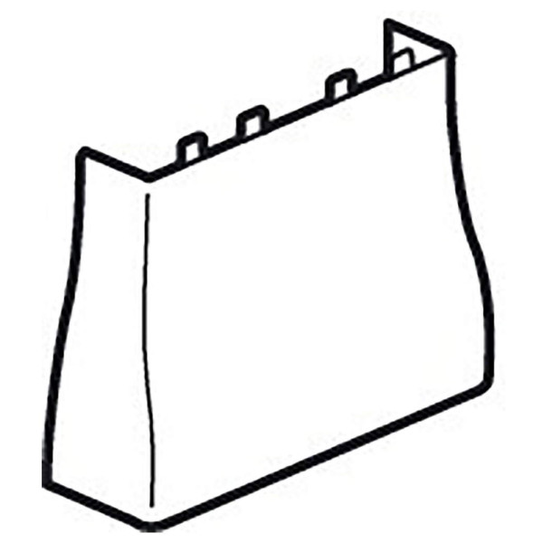 Cornet d'épanouissement Planet Wattohm Viadis pour goulotte GTL 18 modules en usage haut et bas 