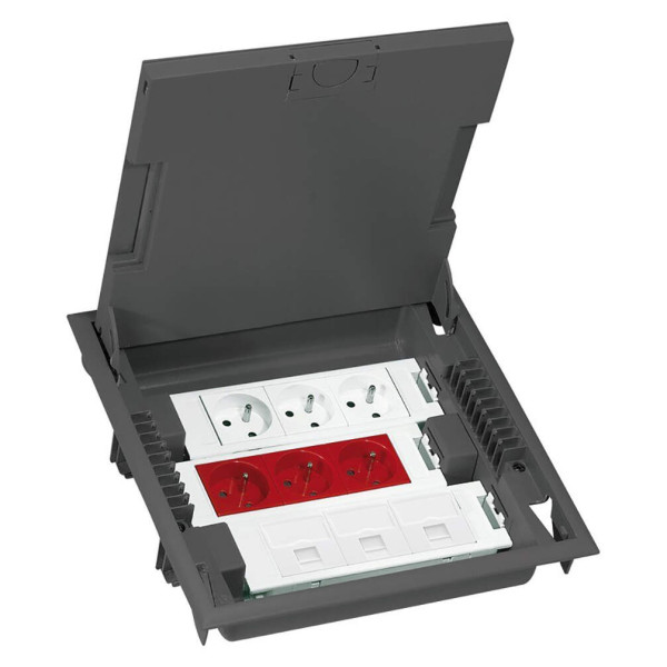 Planet Wattohm - Boîte de sol pour 18 modules - couvercle inox - Planet Wattohm - 28141