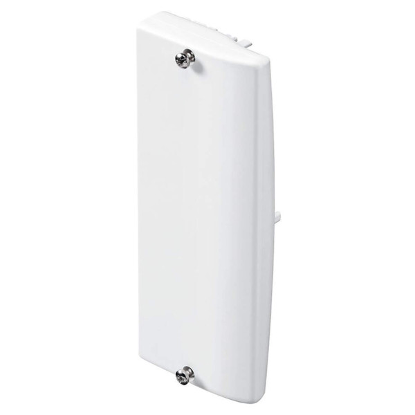 Embout Planet Wattohm pour goulotte Logix 130x50mm blanc artic
