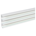 Goulotte 190x50mm Planet Wattohm Logix 45 3 compartiments avec fond seul blanc artic