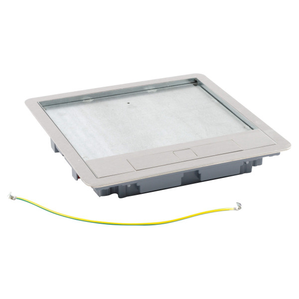 Cadre + couvercle boite standard metal finition inox 16/24m