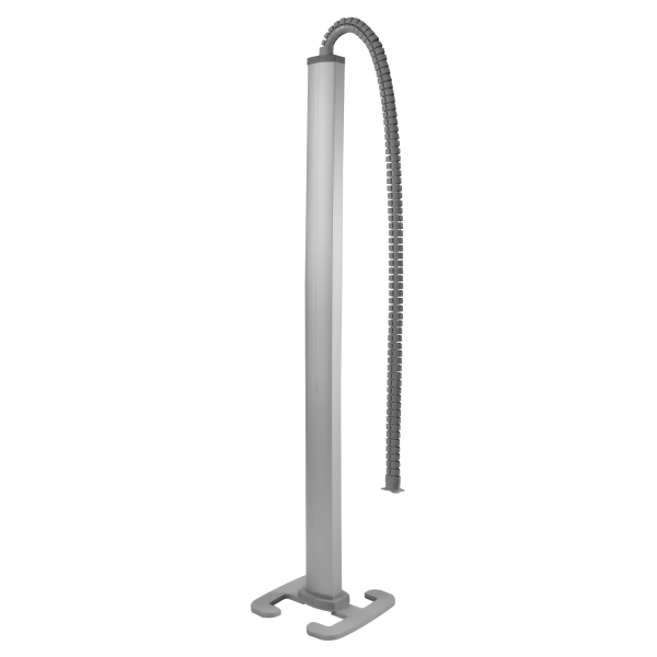 Colonne mobile 2 compartiments logix 2m aluminium