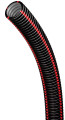 Gaine tpc diam 90 rouge ou noire liseré rouge - conduit isolant souple c50m (prix au m)