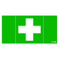 Picto pour ultraled 2 et planete 2 croix blanche sur fond vert