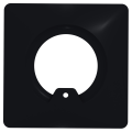 Collerette carrée de finition pour ultraled 2-200/400 spot. coloris noir