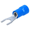 Cosse préisolée fourche bleue (1,5 à 2,5 mm²) - Diam. 4 mm - BFU4