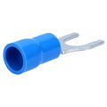 Cosse à Fourche Préisolée en PVC Bleu BF-U5 Cembre - Section Câble 1,5 mm² à 2,5 mm² - Diamètre 5 mm