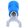 Cosse à Fourche Préisolée en PVC Bleu BF-U5 Cembre - Section Câble 1,5 mm² à 2,5 mm² - Diamètre 5 mm
