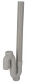 Siphon pvc de machine à laver nicoll - sortie simple verticale 40