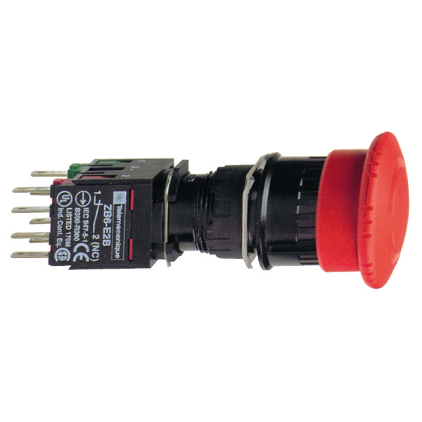 Arrêt d urgence rouge diam 16 coupdepoing diam 30 tourner pour déverrouiller
