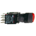 boutonpoussoir lumineux rouge diam 16 à impulsion affleurant 24 V 1O