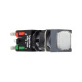 boutonpoussoir lumineux blanc diam 16 à accrochage affleurant 24 V 1O plus 1F