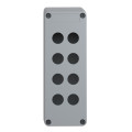 boîte à boutons vide XAPA plastique 8 perçages en 2 colonnes
