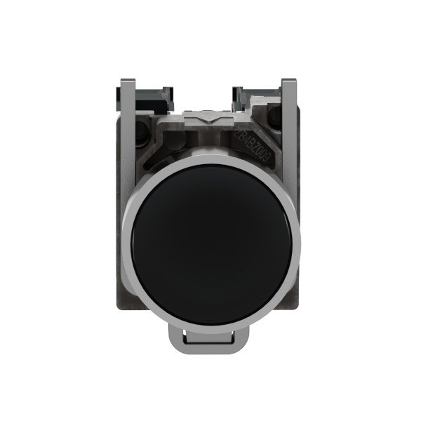 BOUTON POUSSOIR, NOIR, 1N O 1NC CONTACT